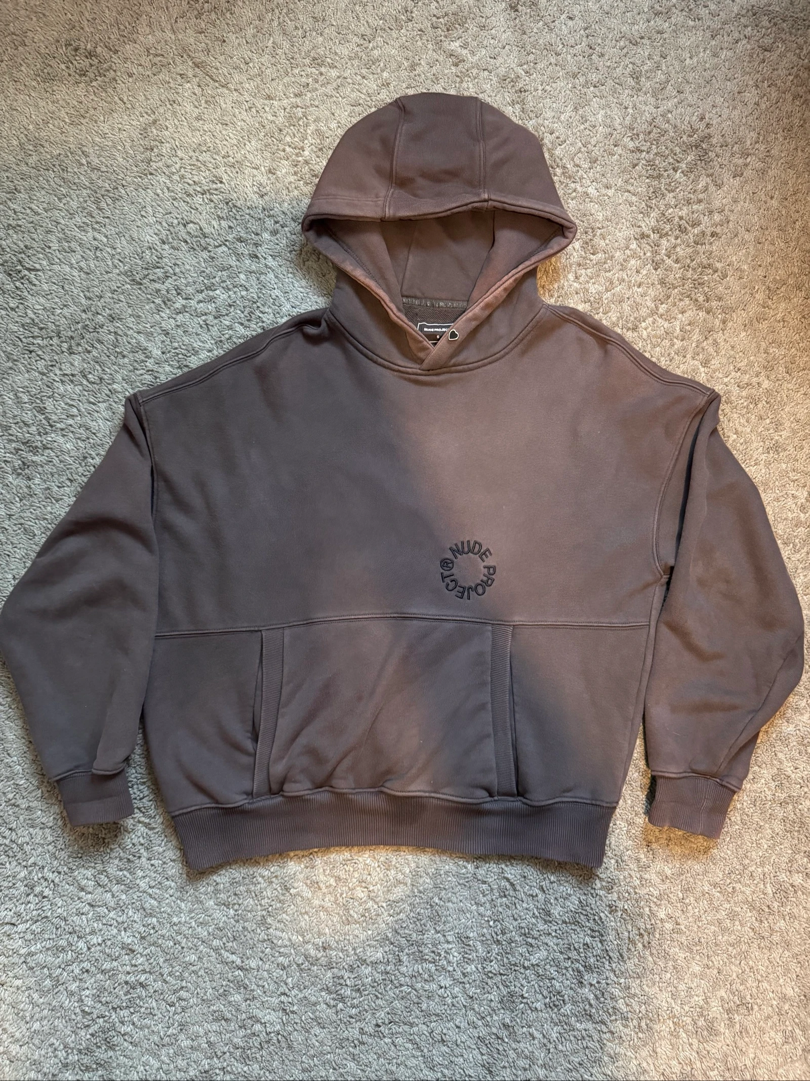 ✨ Sudadera Vintage Nut Project - Marrón con Efecto Desgastado ✨